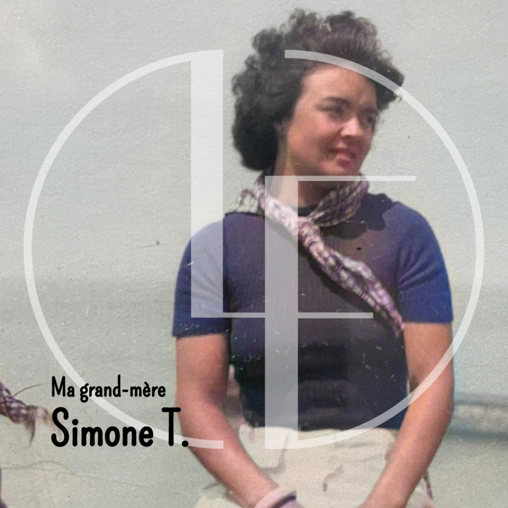 Portrait de ma grand-mère, qui a inspiré mon parcours vers l'enseignement.