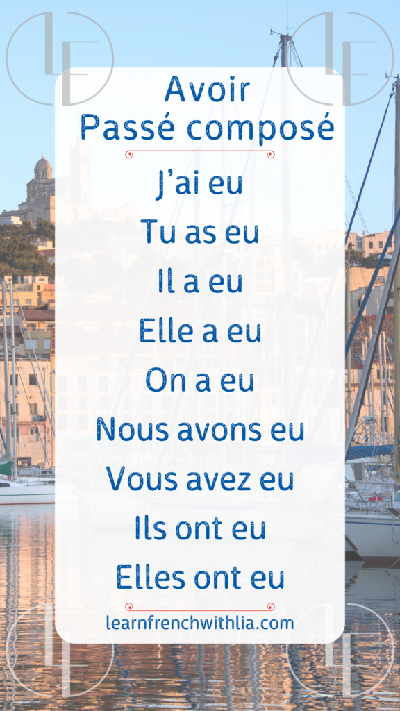 Avoir au passé composé – Tableau de conjugaison du verbe avoir au passé composé avec l’auxiliaire avoir.