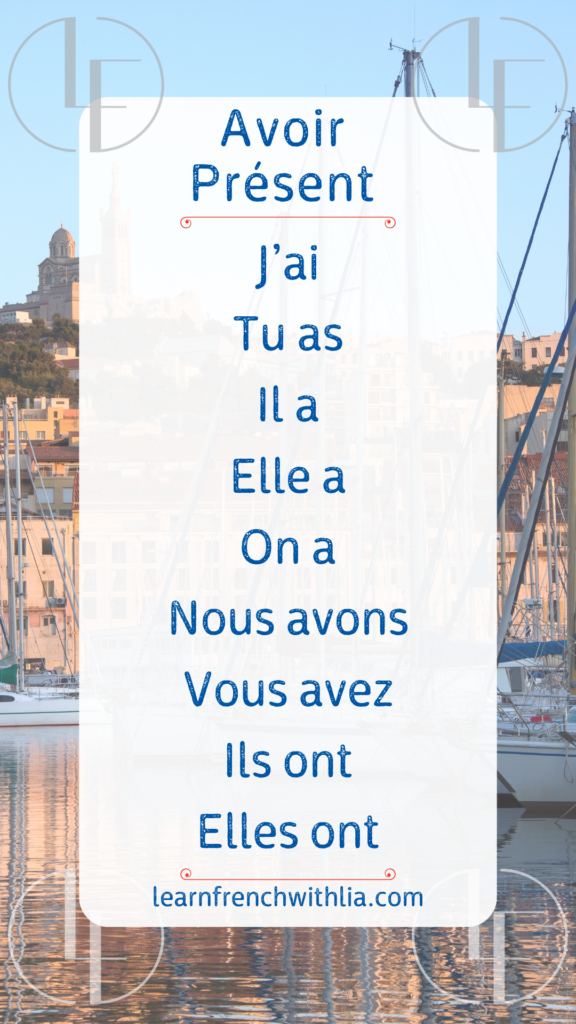 Avoir au présent – Tableau de conjugaison du verbe avoir au présent de l’indicatif.