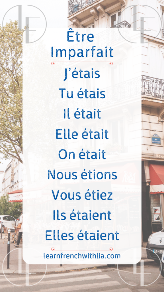 Être à l’imparfait – Tableau de conjugaison du verbe être à l’imparfait de l’indicatif.