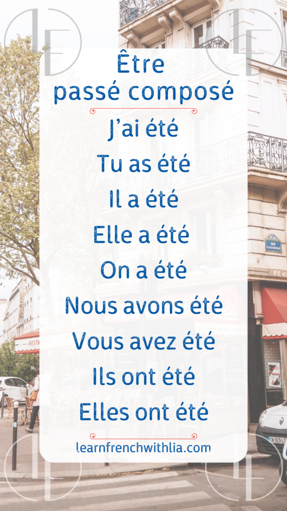 Être au passé composé – Tableau de conjugaison du verbe être au passé composé avec l’auxiliaire avoir.