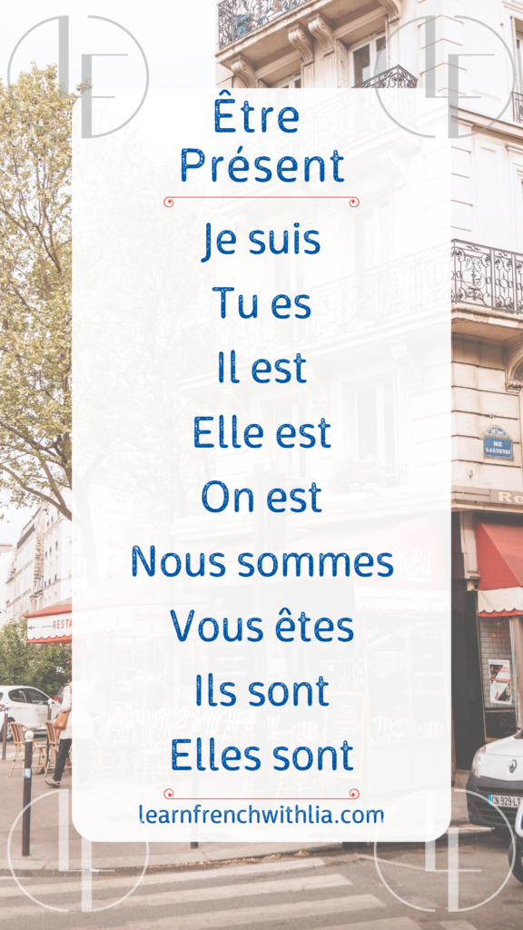 Être au présent – Tableau de conjugaison du verbe être au présent de l’indicatif.